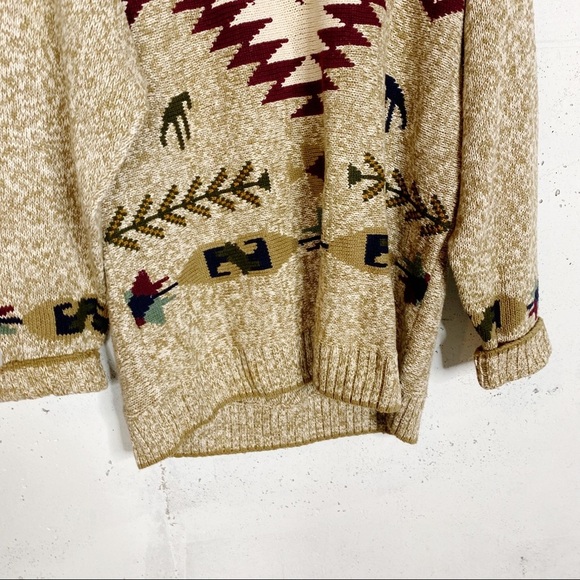 Vintage Canyon Ridge Southwestern Tribal Knit Sweater LT - Picture 3 of 9
